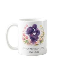 Tasse personnalisée de la fête des mères avec moti