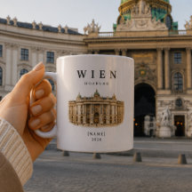 Tasse personnalisée de la Hofburg de Vienne | Nom