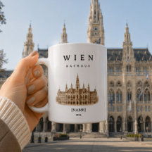 Tasse personnalisée de l'hôtel de ville de Vienne