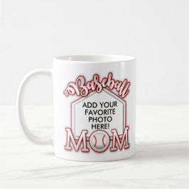 Tasse personnalisée de maman de base-ball