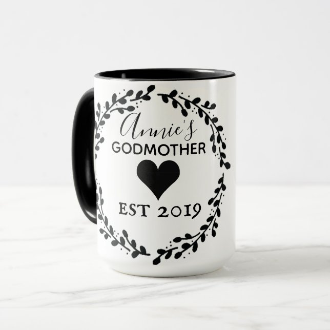 Tasse personnalisée de marraine (Devant gauche)