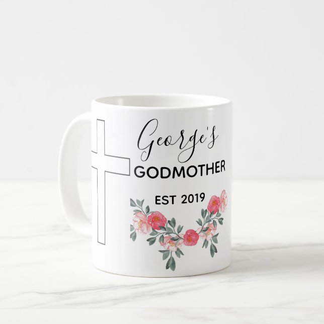 Tasse personnalisée de marraine (Devant gauche)