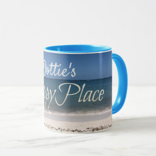 Tasse personnalisée de "mon endroit heureux"