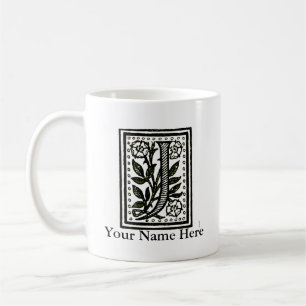 Tasse personnalisée de monogramme de la lettre J