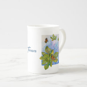 Tasse personnalisée de porcelaine tendre avec des