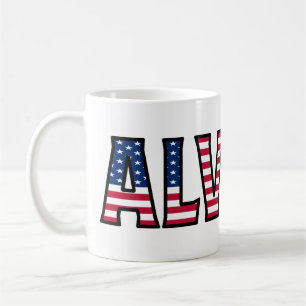 Tasse personnalisée de style USA pour Alvaro