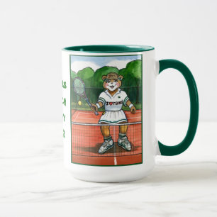 Tasse personnalisée de tennis pour l'entraîneur 