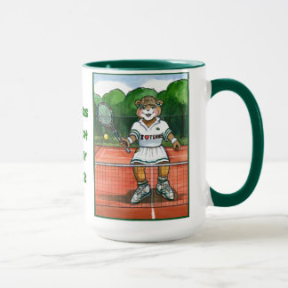 Tasse personnalisée de tennis pour l'entraîneur ou