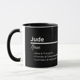 Tasse personnalisée Définition du prénom Jude pour