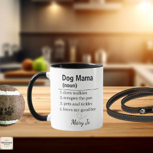 Tasse personnalisée Définition Maman Chien