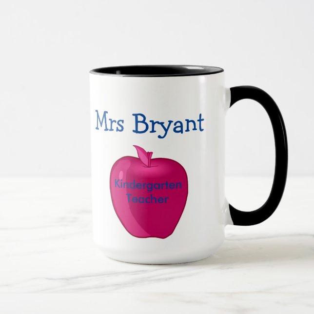 Tasse personnalisée d'institutrice gardienne (Droite)