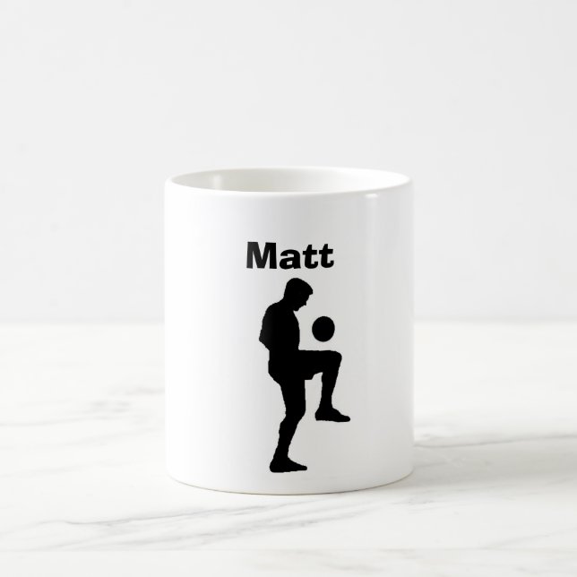Tasse personnalisée du "football" (mâle) (Centre)