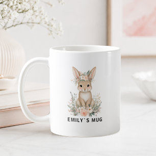 Tasse personnalisée Lapin de la Forêt avec Nom