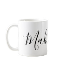 Tasse Personnalisée Mahjong Drôle "Mah Coffee"