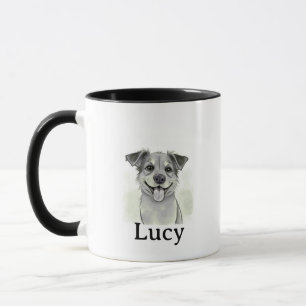 Tasse personnalisée minimaliste avec nom et photo