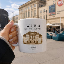 Tasse personnalisée Musée de Vienne | Nom