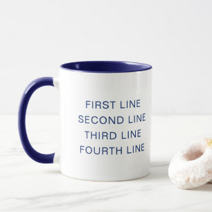 Tasse personnalisée Navy 11 oz Combo