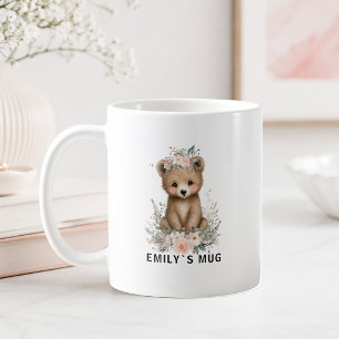 Tasse personnalisée Ourson de la Forêt avec Nom