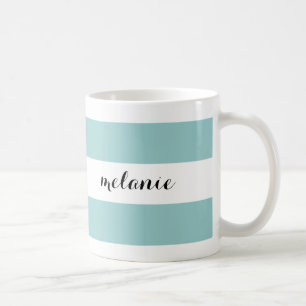 Tasse personnalisée par Aqua rayé
