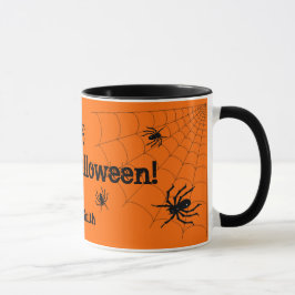 Tasse personnalisée par araignées heureuses de