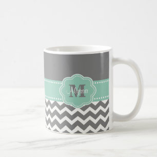 Tasse personnalisée par Chevron verte en bon éta