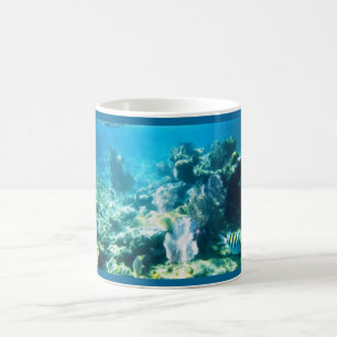 Tasse personnalisée par récif de Maya de côte