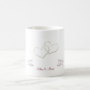 Tasse personnalisée par Saint-Valentin mignonne