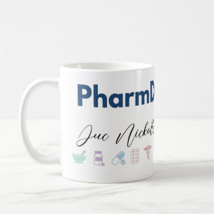 Tasse personnalisée PharmD Pharmacien Moderne Mi