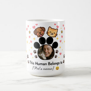 Tasse personnalisée pour amateur de animaux avec p