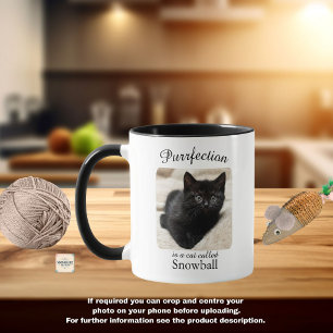 Tasse personnalisée pour chat « Purrfection »