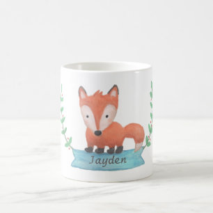 Tasse personnalisée pour enfants avec un renard mi