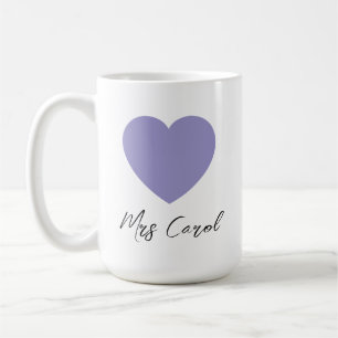 Tasse personnalisée pour enseignant avec nom perso