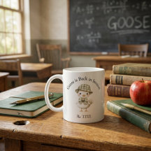 Tasse personnalisée pour enseignant 'Le jars est d
