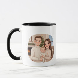 Tasse personnalisée pour le premier Noël de l'enfa