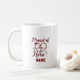 Tasse personnalisée pour l'épouse d'un pompier