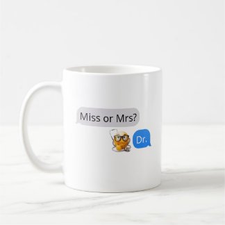 Tasse personnalisée pour médecin avec texte humori