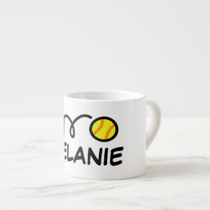 Tasse personnalisée pour petit enfant avec softbal