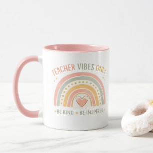 Tasse personnalisée pour professeurs vibes only
