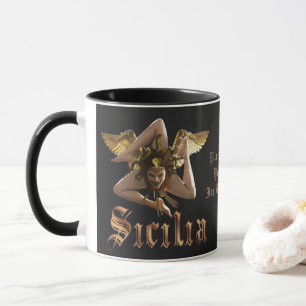 Tasse personnalisée Sicile / Sicilia Trinacria 