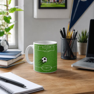 Tasse personnalisée sur le thème du football