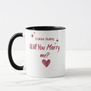 Tasse personnalisée Veux-tu m'épouser