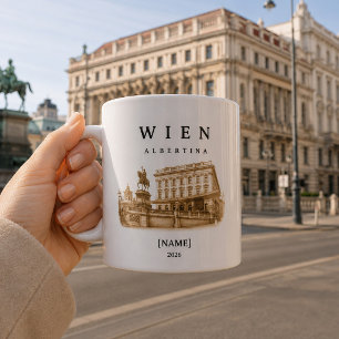 Tasse personnalisée Vienne Albertina Nom & Année
