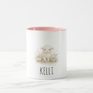 Tasse personnalisée vintage agneau