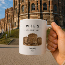 Tasse personnalisée Wien Gasometer | Nom & Année