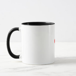 Tasse Petite muqueuse à coeur rouge