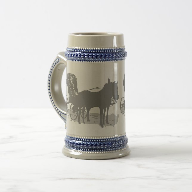 Tasse Pferd und Buggy (Vorderseite Links)