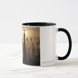 Tasse Phare de Cape May NJ au coucher du soleil
