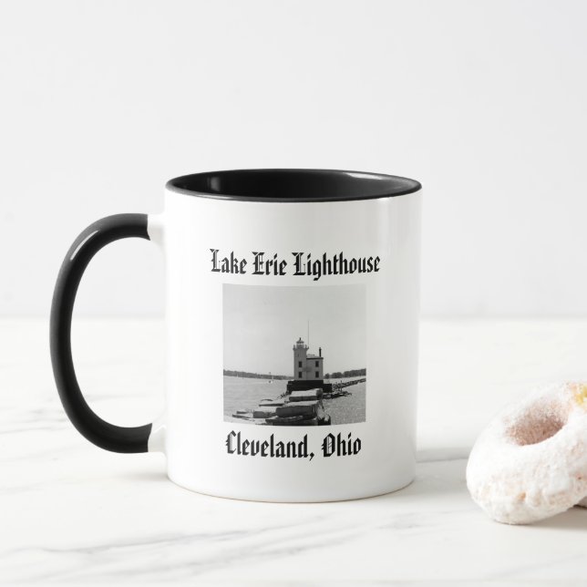 Tasse Phare de Lake Erie (Avec donut)