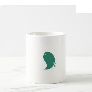 Tasse Phase de Lune de Noël - Blanc & Vert