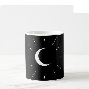 Tasse Phase Lunaire Céleste - Noir & Blanc (Entièr
